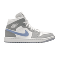 Jordan 1 Mid Wolf Grey Aluminum (Women's) - Side Kicks