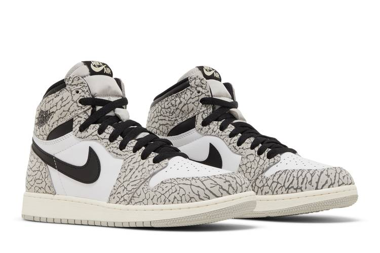 Jordan 1 Retro High OG White Cement (GS)