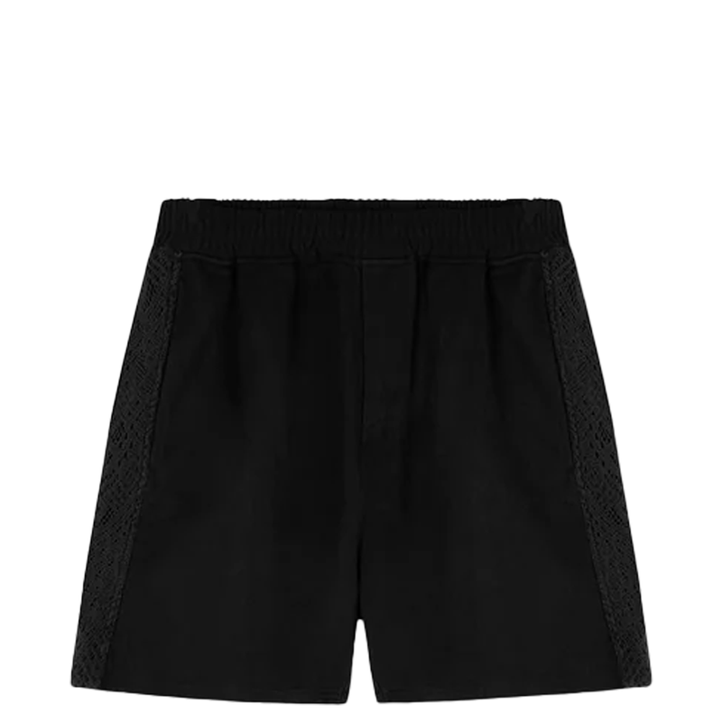 KNITTED PANEL SHORT BLACK