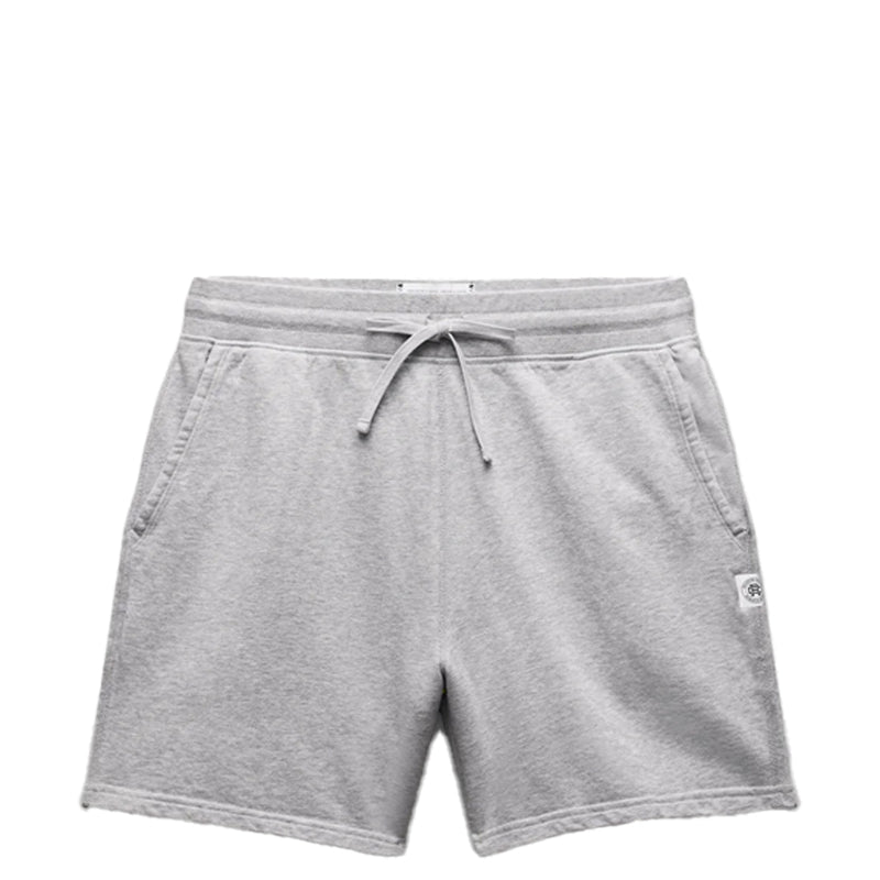 LIGHTWEIGHT TERRY 6" SWEATSHORT HEATHER GREY