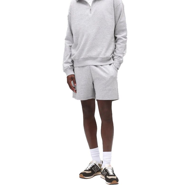 LIGHTWEIGHT TERRY 6" SWEATSHORT HEATHER GREY