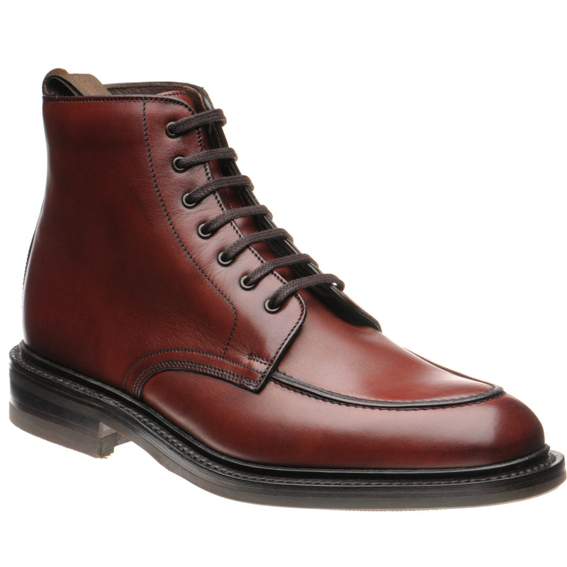 Product image for Loake Gisbourne mens rubber-soled boots in seared mahogany calf (second)