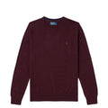 LOGO EMBROIDERED PULLOVER CREWNECK BURGUNDY