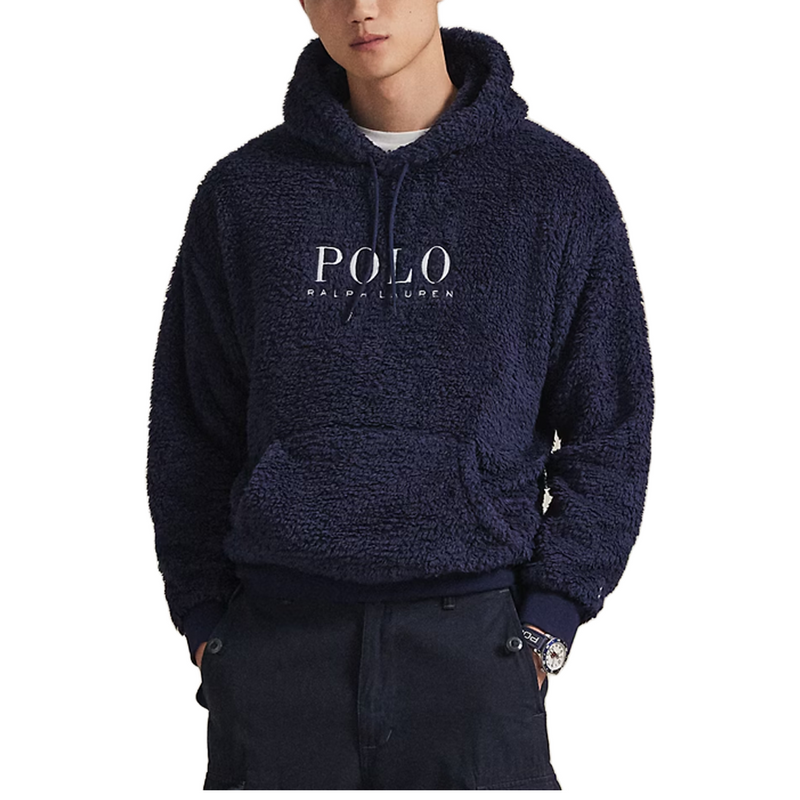 LOGO PILE FLEECE HOODIE