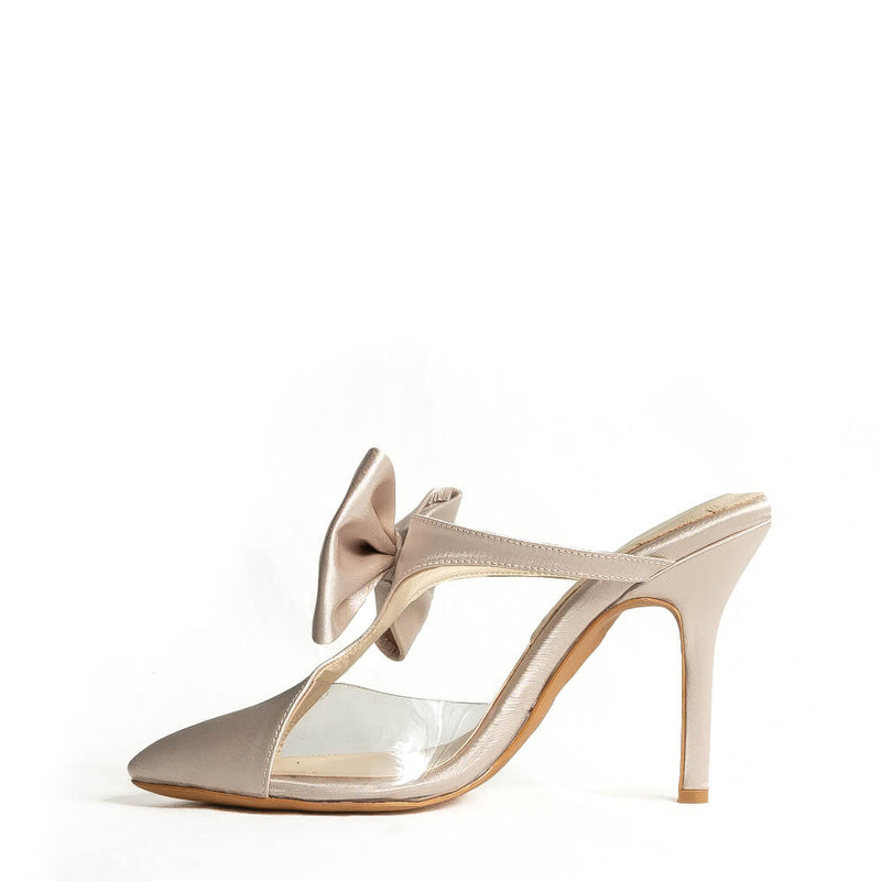 Lunara - Cream Satin - Street Sole