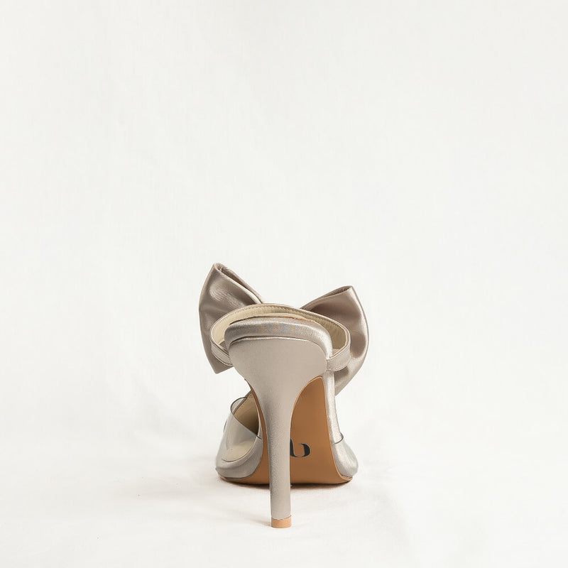 Lunara - Cream Satin - Street Sole