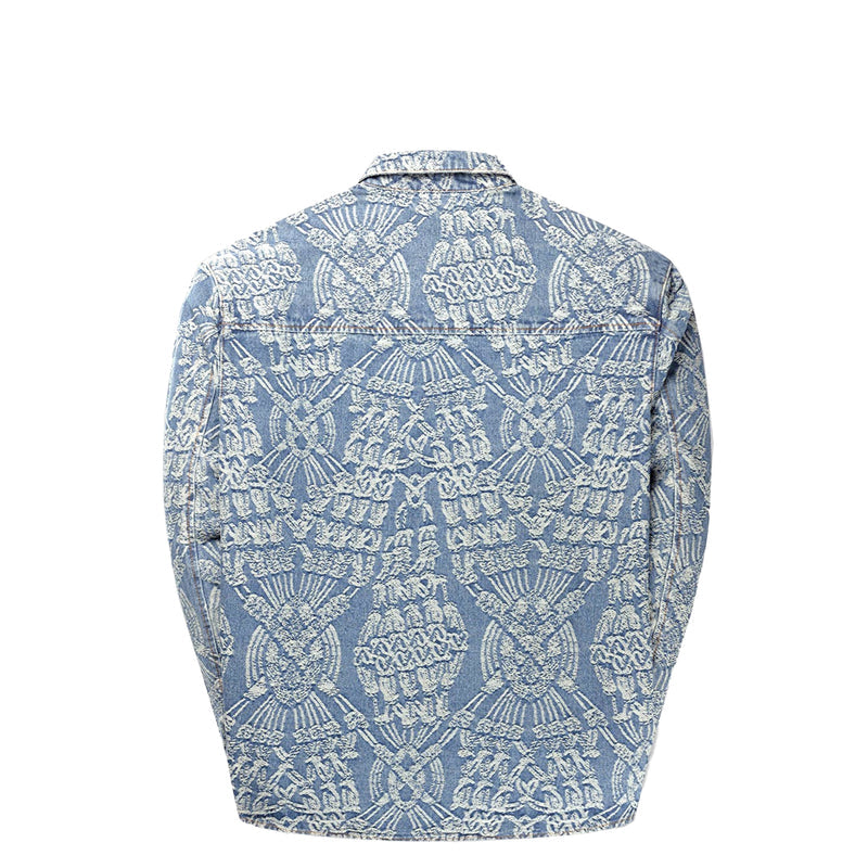 MACRAME RAHUL SHIRT MID BLUE