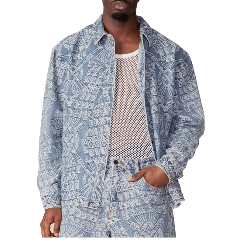 MACRAME RAHUL SHIRT MID BLUE