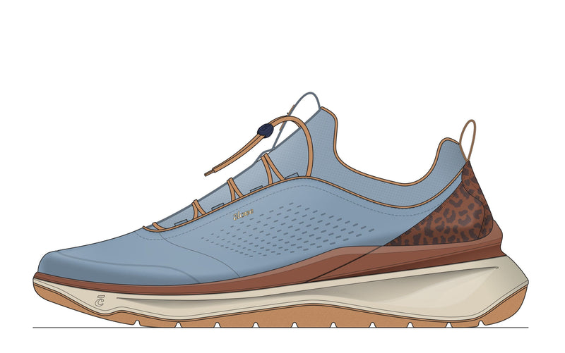 Men's Prima - Dusty Blue Leopard [B2B ONLY]