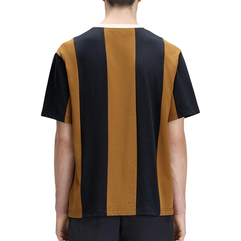 MEYBA X FRED PERRY CUT & SEW T-SHIRT DARK CARAMEL