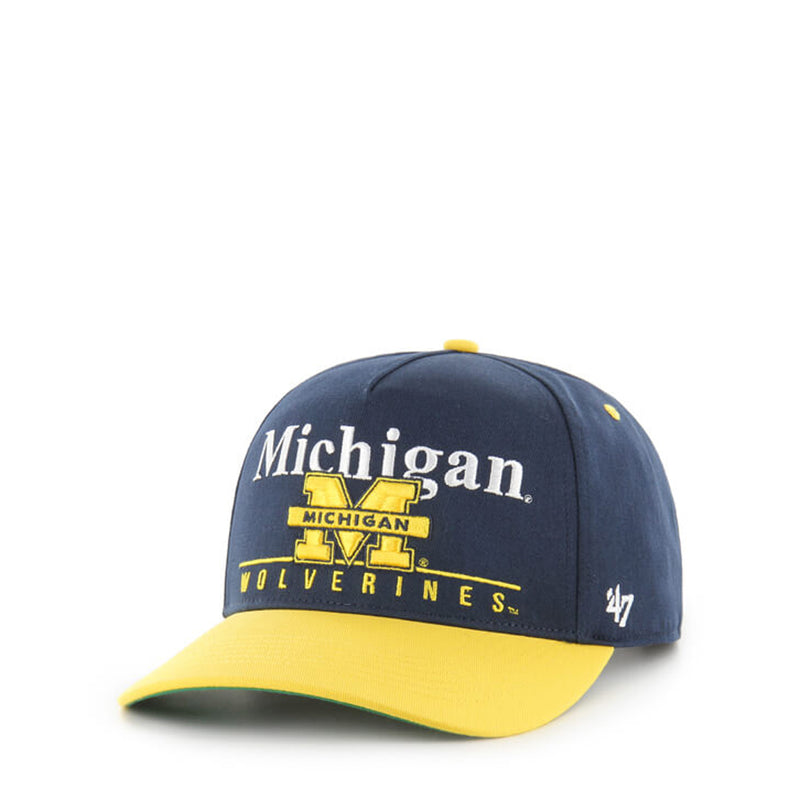 MICHIGAN WOLVERINES '47 BRAND SUPER HITCH ADJUSTABLE HAT