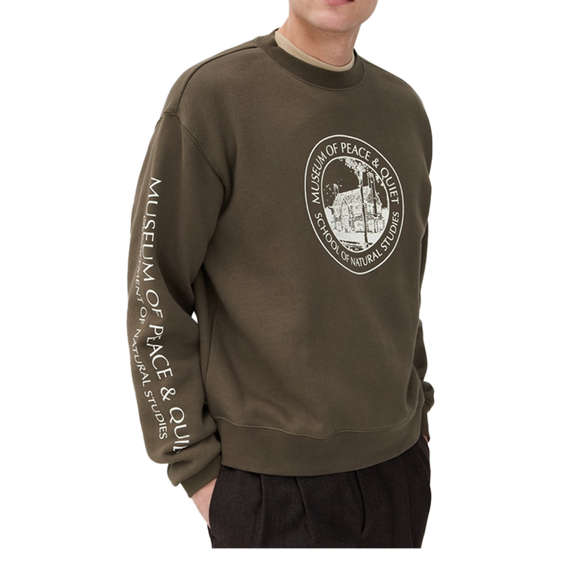 NATURAL STUDIES CREWNECK BROWN