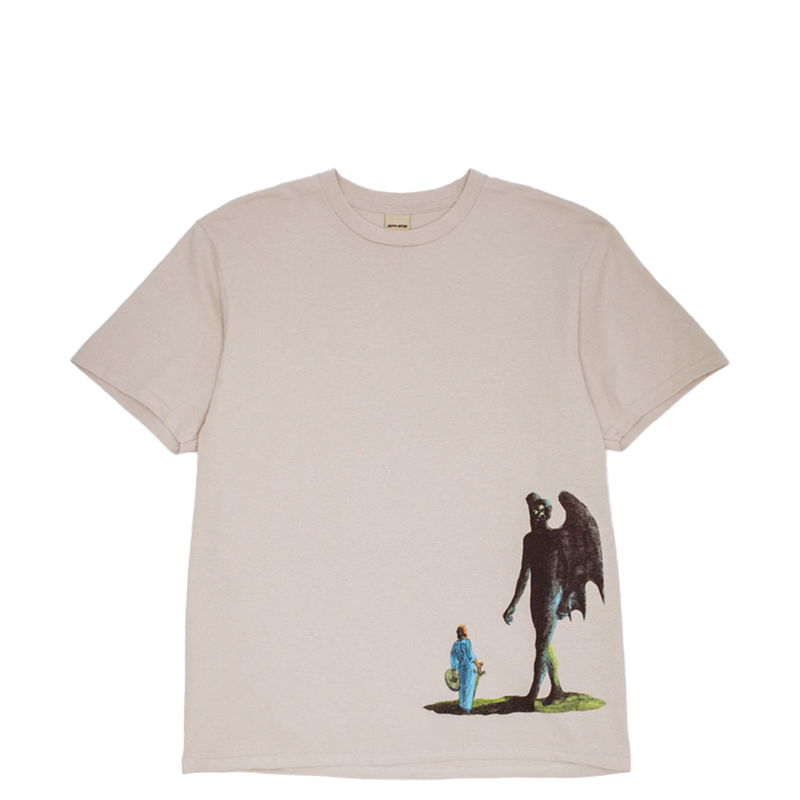 NEW PATH TO THE WATERFALL SHORT SLEEVE TEE TAN