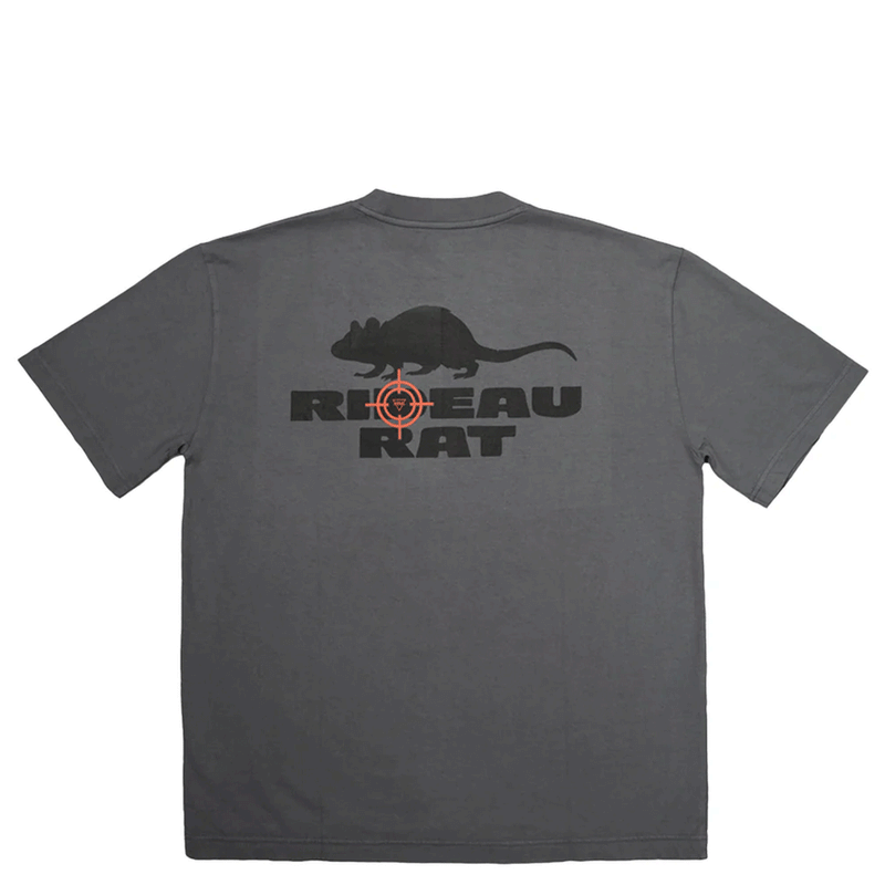 NRML "RIDEAU RAT" BOXY TEE DARK GREY