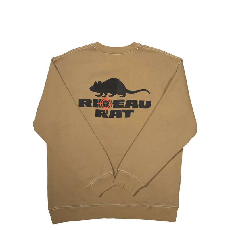 NRML "RIDEAU RAT" CREWNECK DUNE BROWN