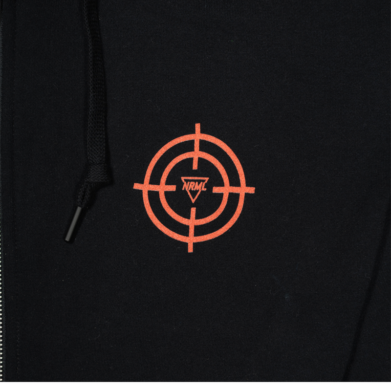 NRML "RIDEAU RAT" FULL-ZIP HOODIE BLACK