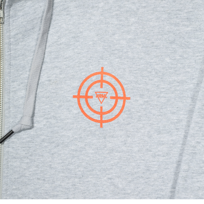 NRML "RIDEAU RAT" FULL-ZIP HOODIE HEATHER GREY