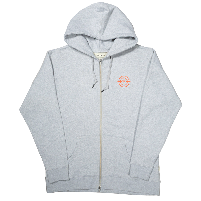 NRML "RIDEAU RAT" FULL-ZIP HOODIE HEATHER GREY