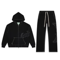 OG LOGO STITCHED SWEATSUIT BLACK