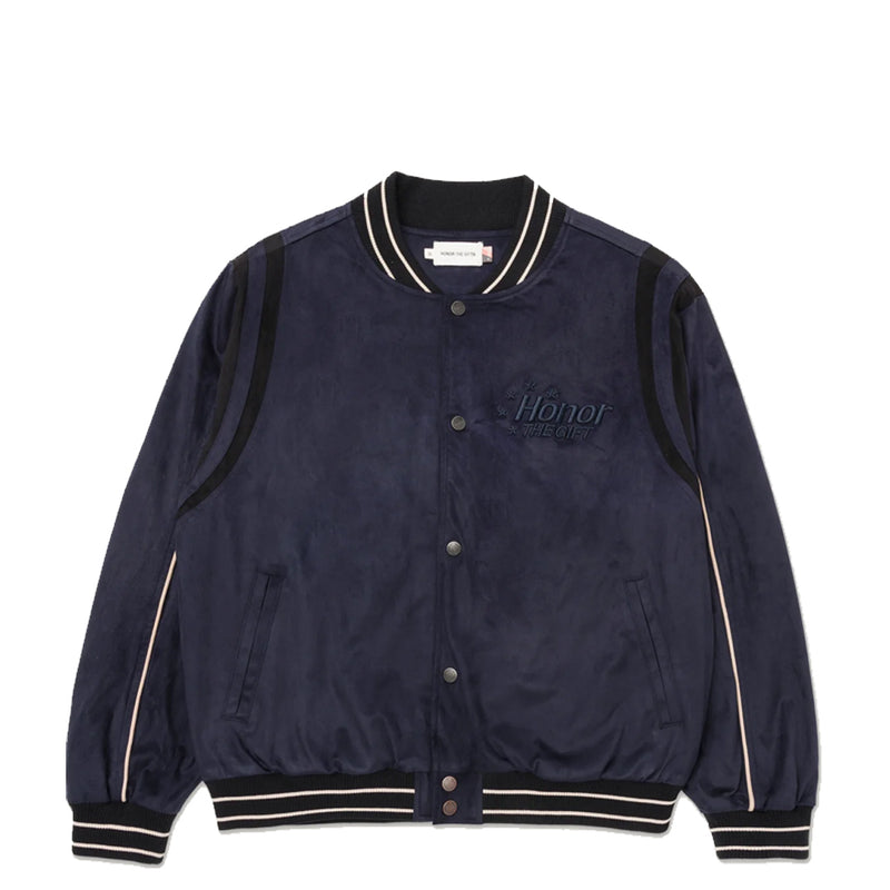OIL HEAD VARSITY BOMBER NAVY
