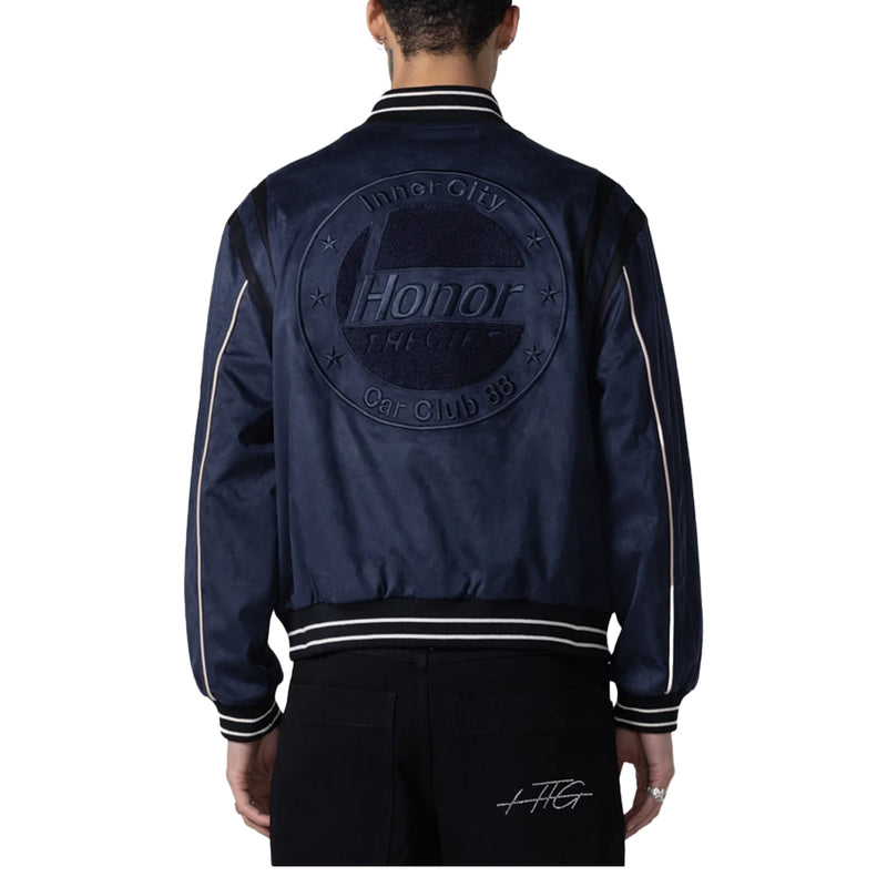 OIL HEAD VARSITY BOMBER NAVY