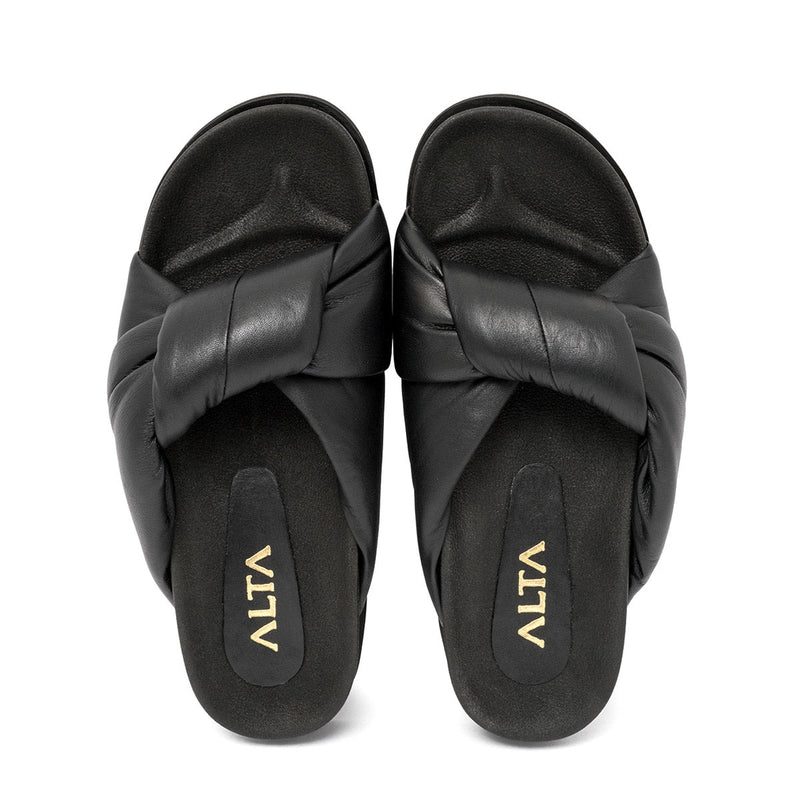 OLIVIA BLACK SANDALS