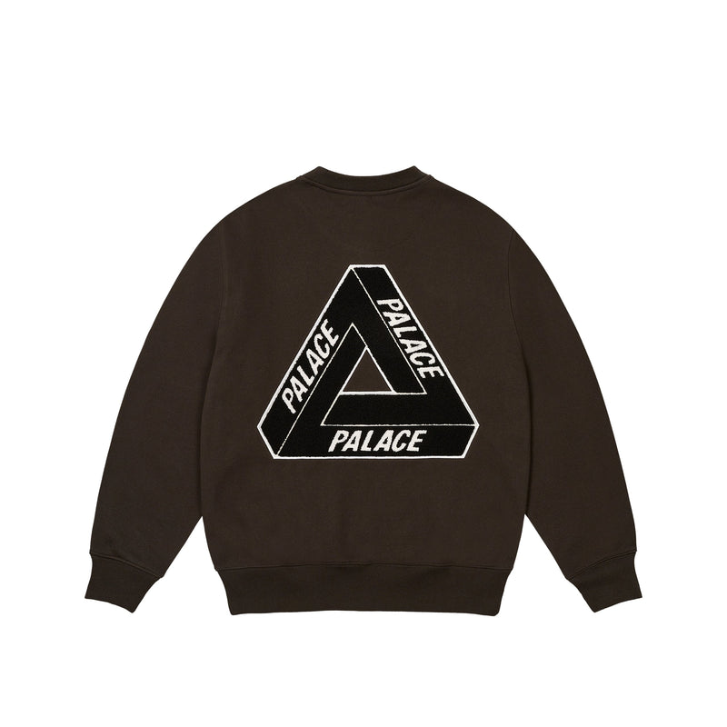 Palace Chenille Tri-ferg Crew Black