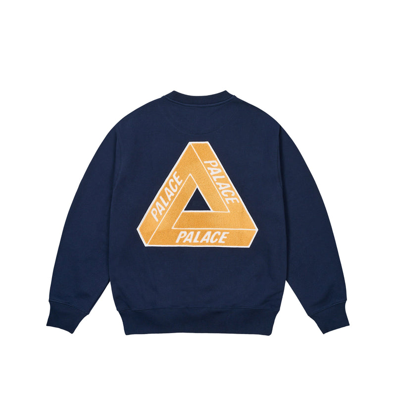 Palace Chenille Tri-ferg Crew Navy