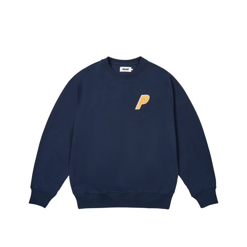Palace Chenille Tri-ferg Crew Navy