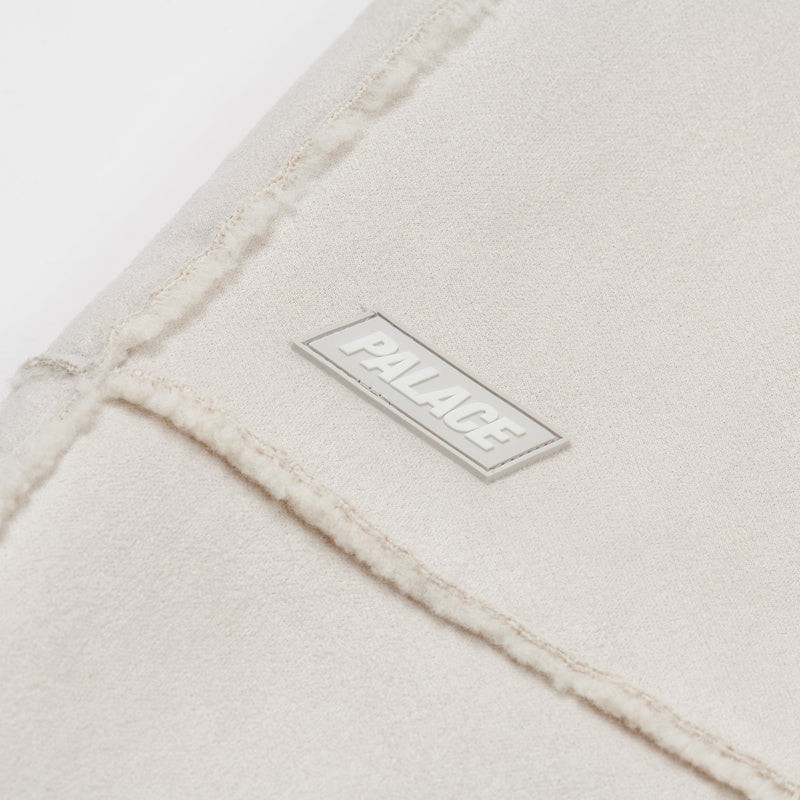 Palace Sherpa Faux Suede Jogger Soft White
