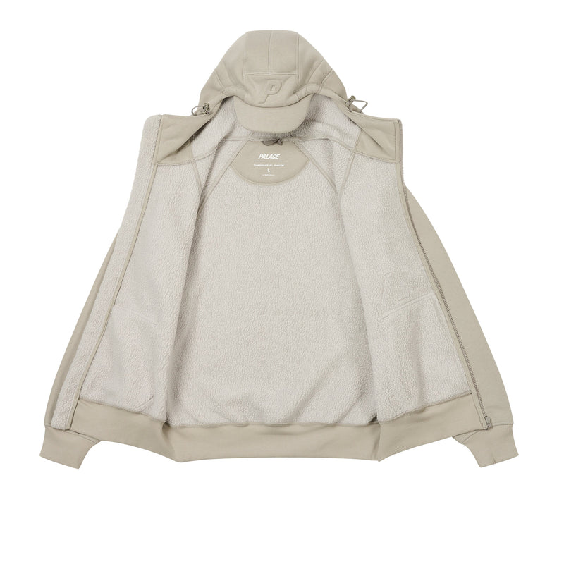 Palace Thermal Bonded Cap Hood Concrete Grey