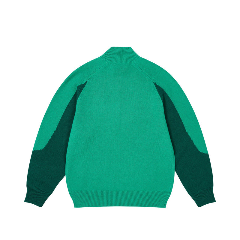 Palace Trial 1/4 Zip Knit Racey Green