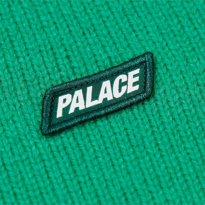 Palace Trial 1/4 Zip Knit Racey Green