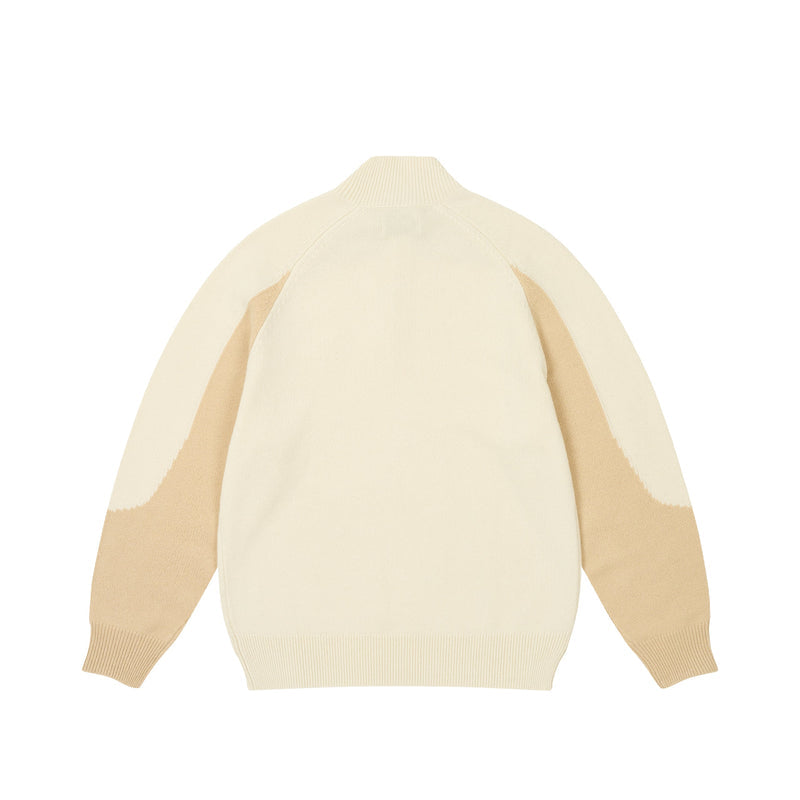 Palace Trial 1/4 Zip Knit Soft White
