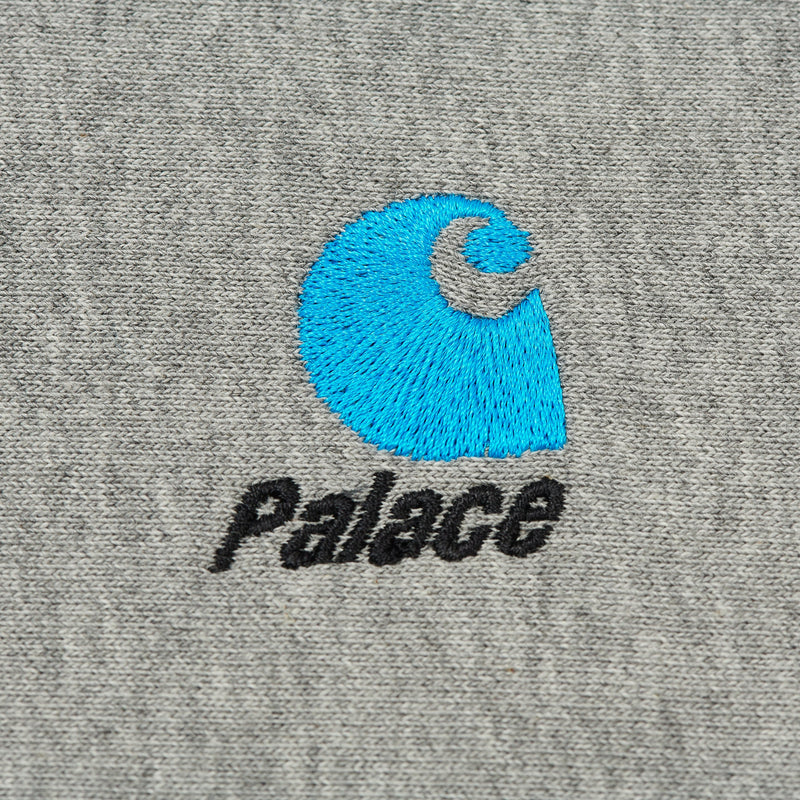 Palace x Carhartt WIP Hood Heather Grey