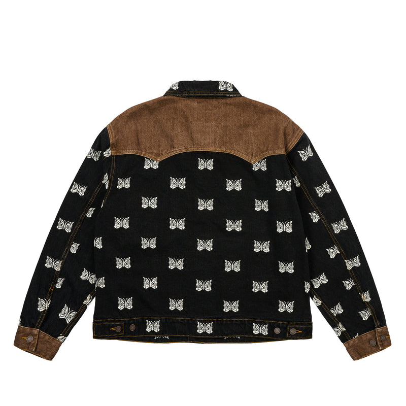 Palace x Needles Western Denim Jacket Black