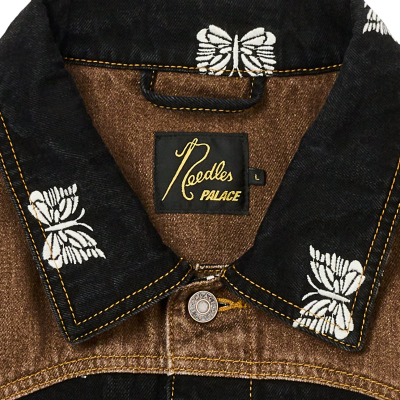 Palace x Needles Western Denim Jacket Black