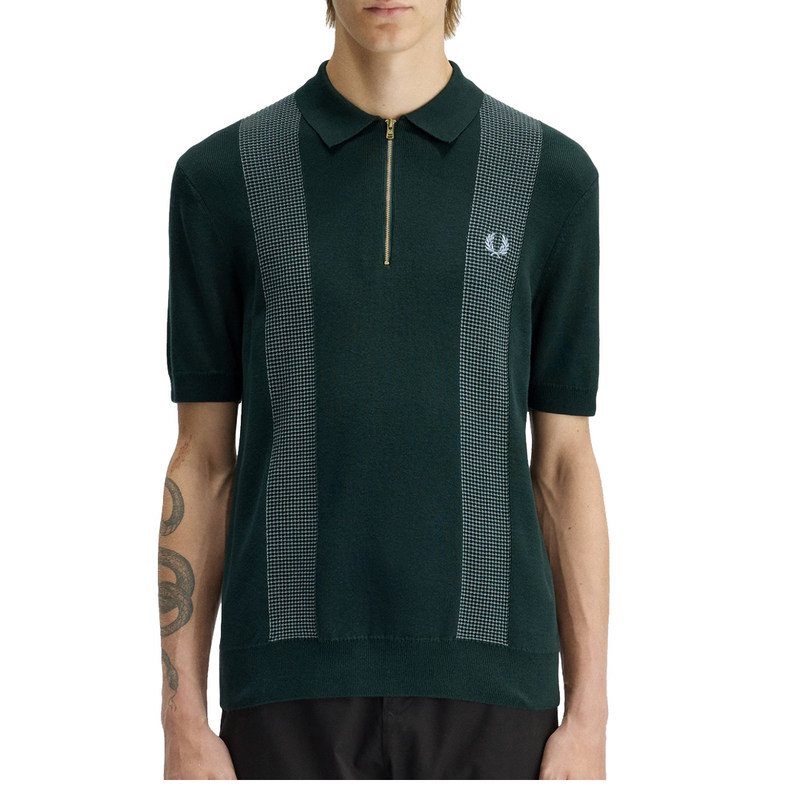 PANEL DETAILED KNITTED SHIRT