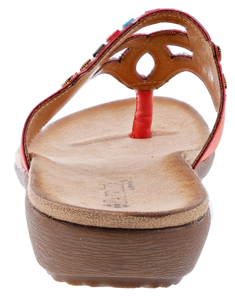 Patrizia Women's Vizzan Embroidered Thong sandals