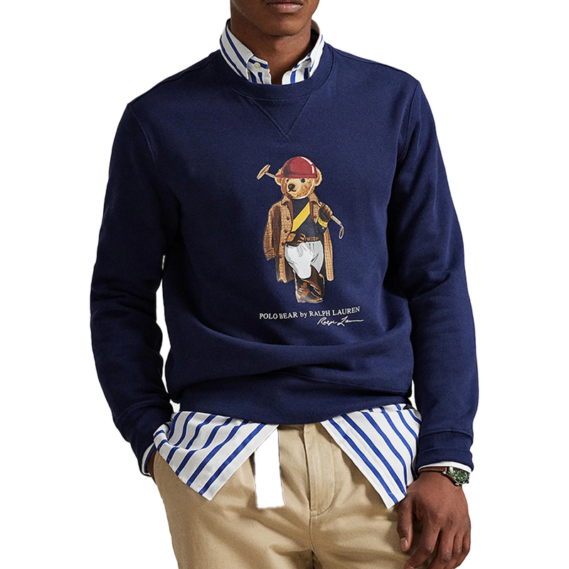 POLO BEAR FLEECE SWEATSHIRT BLUE