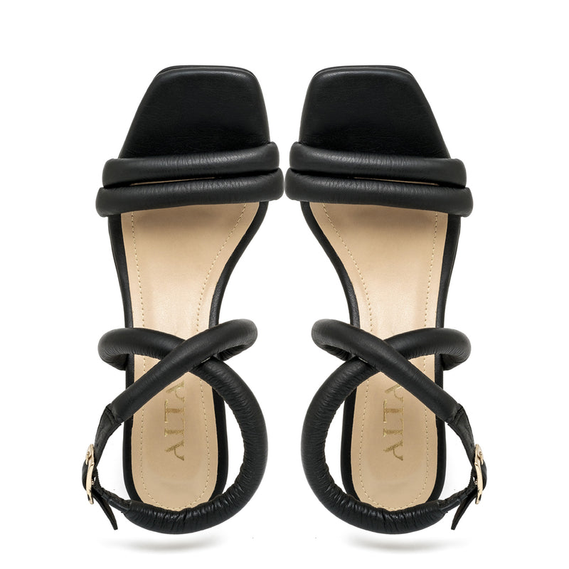 RENATTA BLACK SANDALS