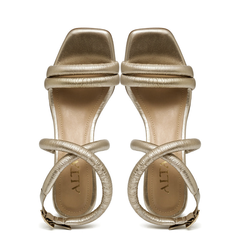 RENATTA GOLD SANDALS