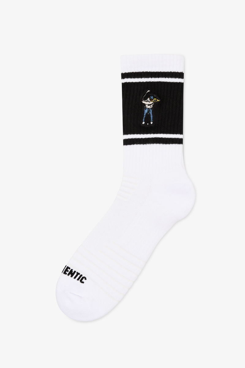 Retro Striped Calf Sock
