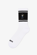 Retro Striped Calf Sock