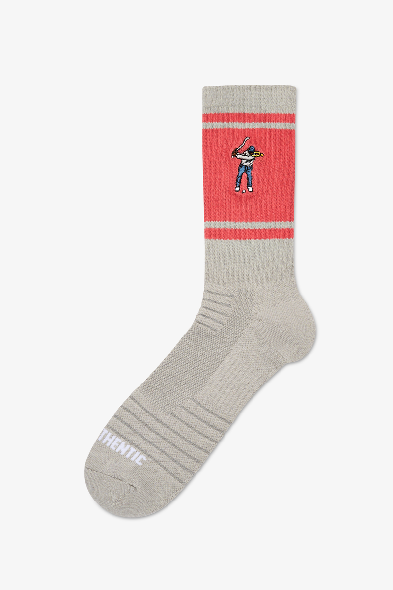 Retro Striped Calf Sock