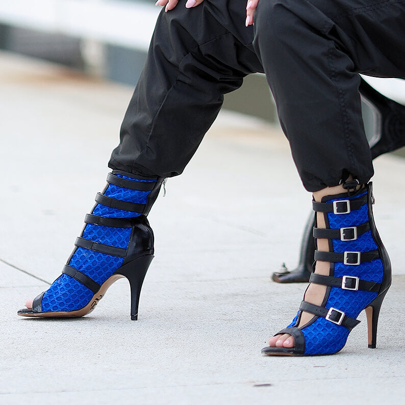 Riley - Black with Blue - Street Sole