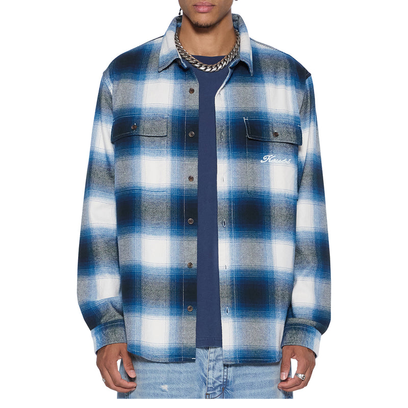 ROSEBOWL LONG SLEEVE SHIRT SALTED BLUE