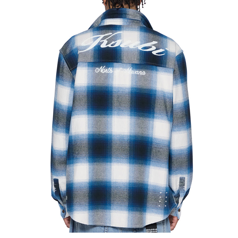 ROSEBOWL LONG SLEEVE SHIRT SALTED BLUE