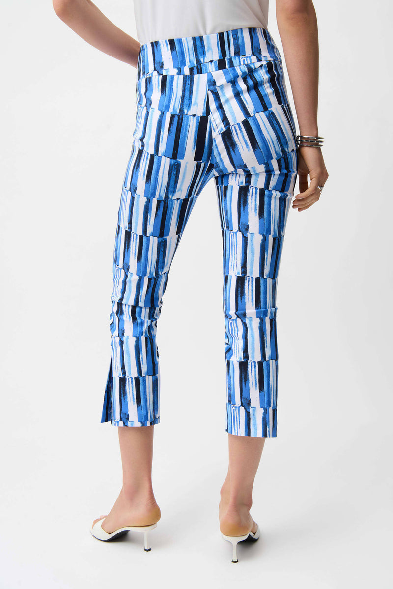 SALE JOSEPH RIBKOFF MILLENNIUM ABSTRACT PANT - BLUE MULTI