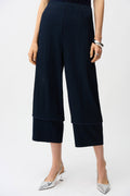 SALE JOSEPH RIBKOFF SEERSUCKER PULL-ON PANT - NAVY